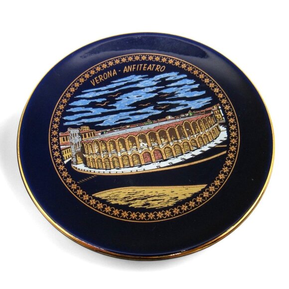 PLATES Plaza Mayor SALAMANCA and VERONA Amphitheater Wall Hanging Set Of 2 - Picture 5 of 8